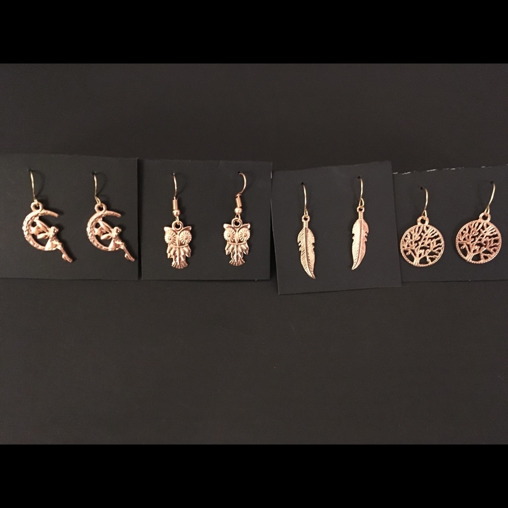 3/$10 gold charm earrings